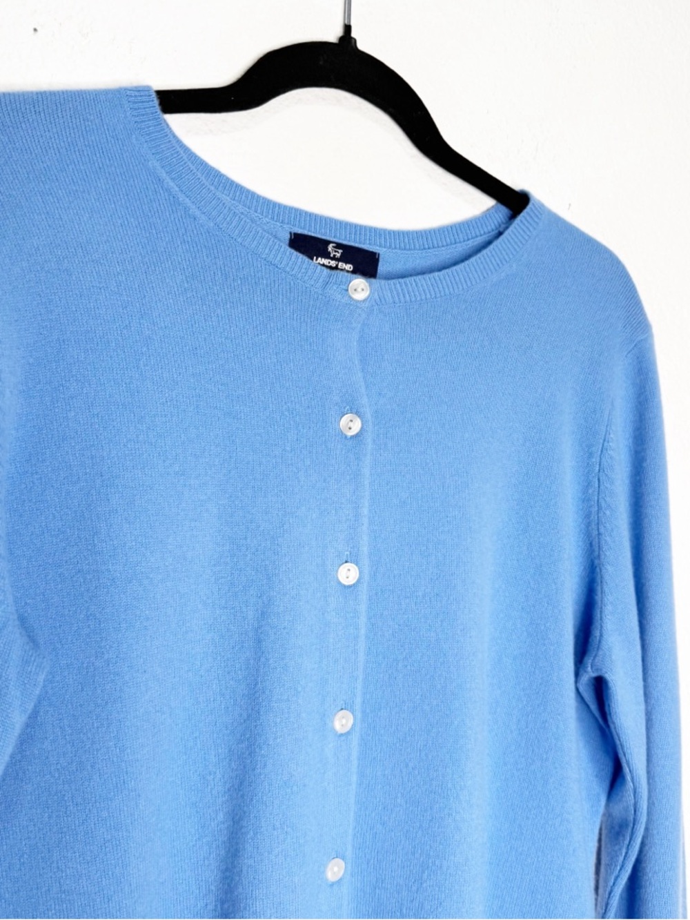 NWOT Lands’ End 100% Cashmere Cardigan Sweater M (10-12) - Picture 2 of 9
